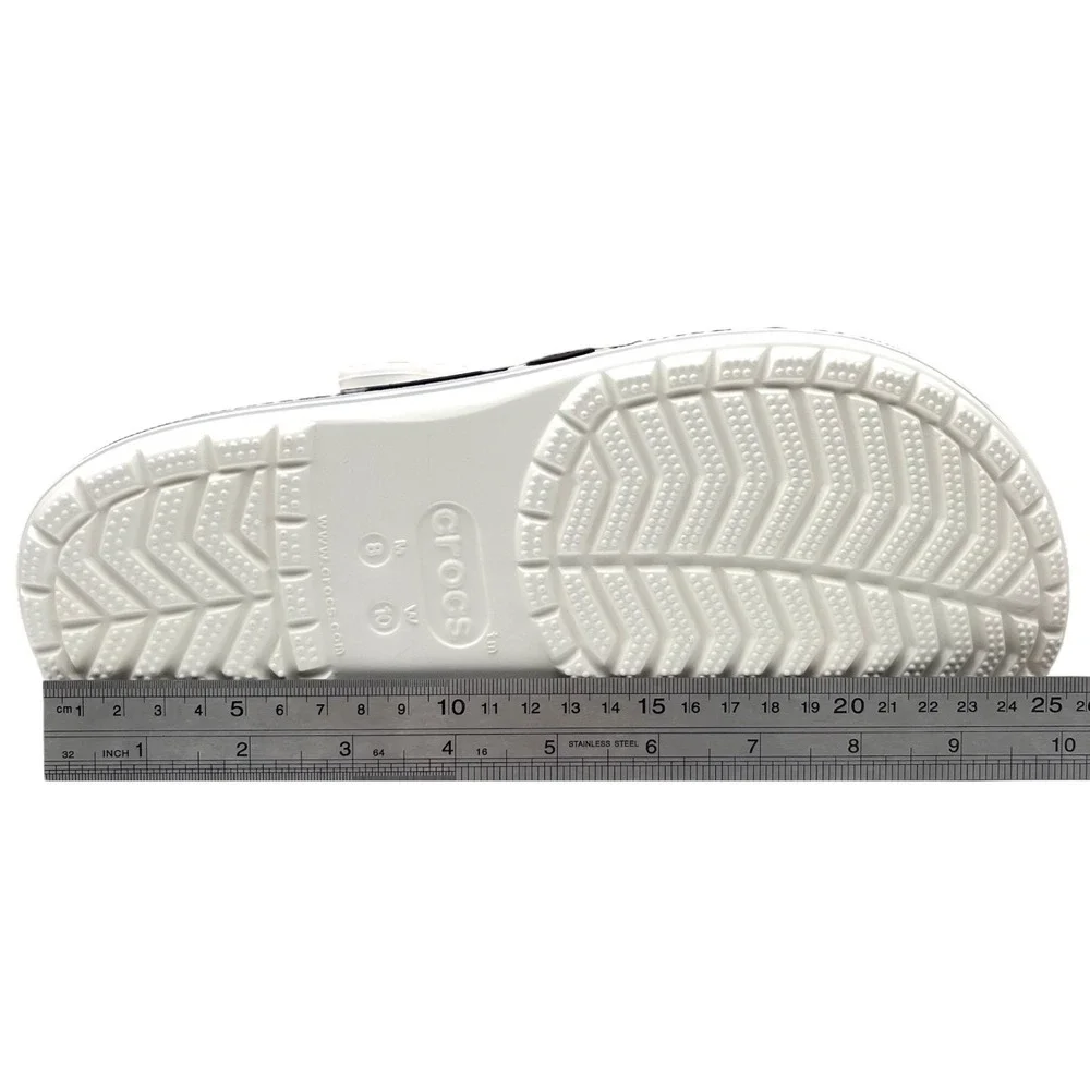 Crocs Bayaband Mens Slip-on Clog Size 8 White Navy Water‎ Friendly Lightweight